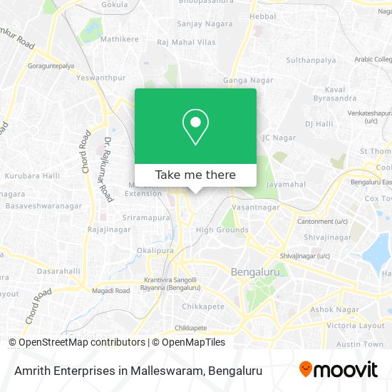 Amrith Enterprises in Malleswaram map