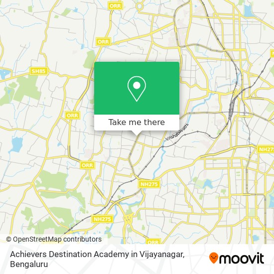 Achievers Destination Academy in Vijayanagar map