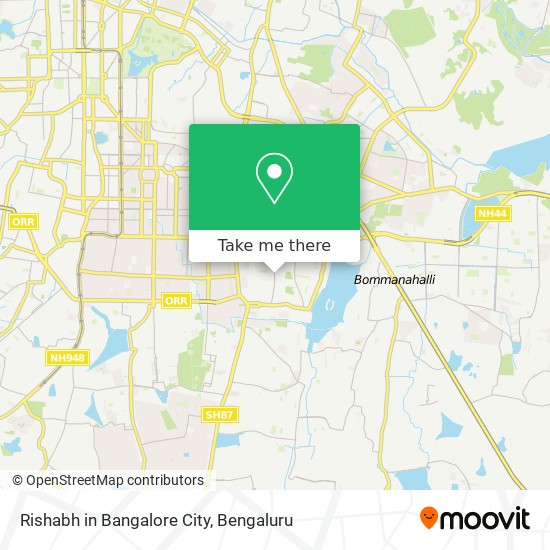 Rishabh in Bangalore City map
