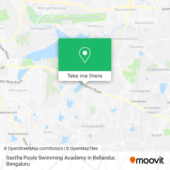 Sastha Pools Swimming Academy in Bellandur map
