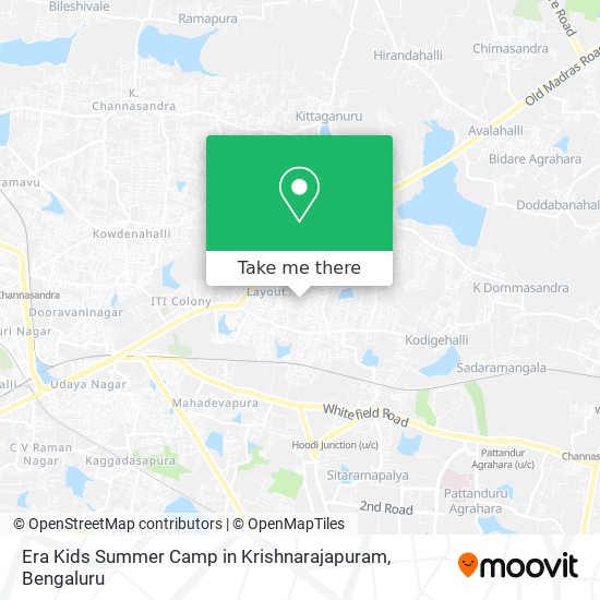 Era Kids Summer Camp in Krishnarajapuram map