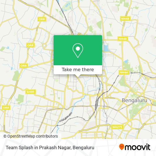 Team Splash in Prakash Nagar map