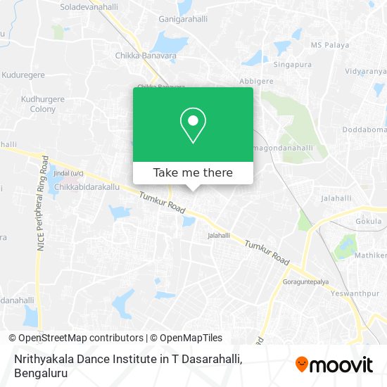 Nrithyakala Dance Institute in T Dasarahalli map