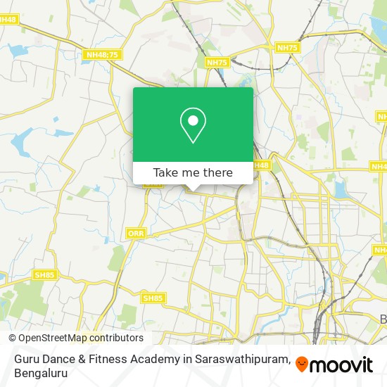 Guru Dance & Fitness Academy in Saraswathipuram map