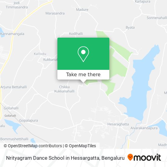 Nrityagram Dance School in Hessargatta map