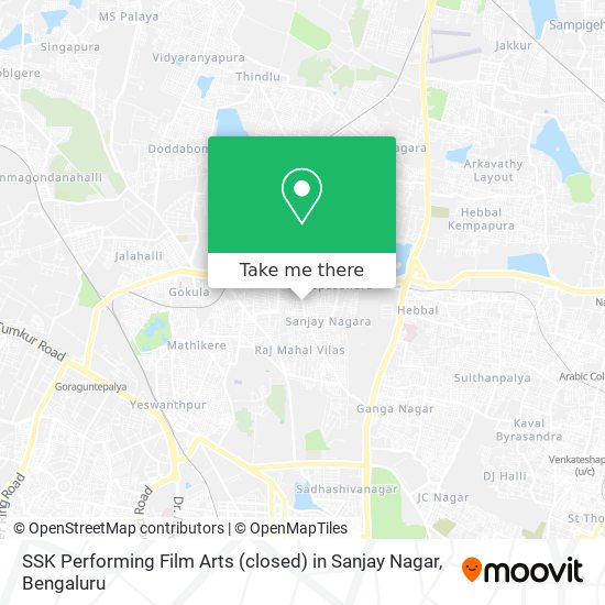 SSK Performing Film Arts (closed) in Sanjay Nagar map