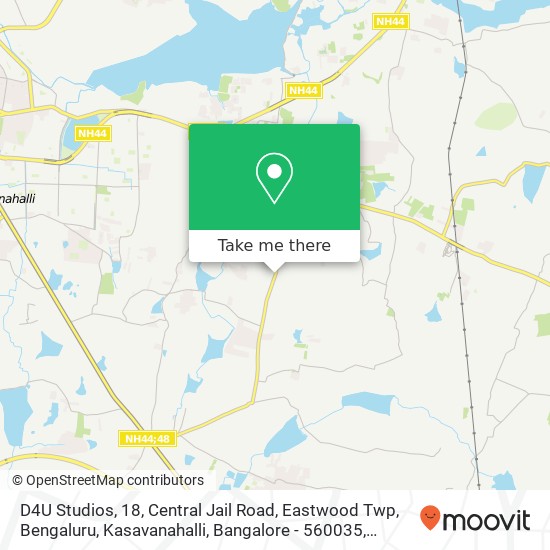 D4U Studios, 18, Central Jail Road, Eastwood Twp, Bengaluru, Kasavanahalli, Bangalore - 560035 map