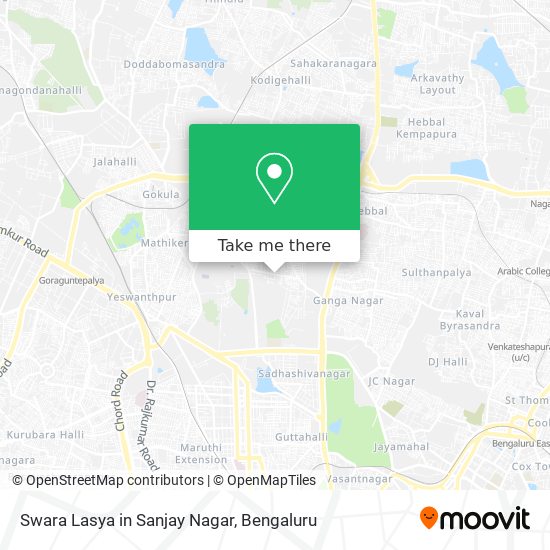 Swara Lasya in Sanjay Nagar map