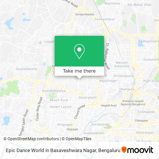 Epic Dance World in Basaveshwara Nagar map
