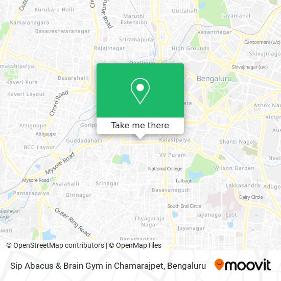 Sip Abacus & Brain Gym in Chamarajpet map