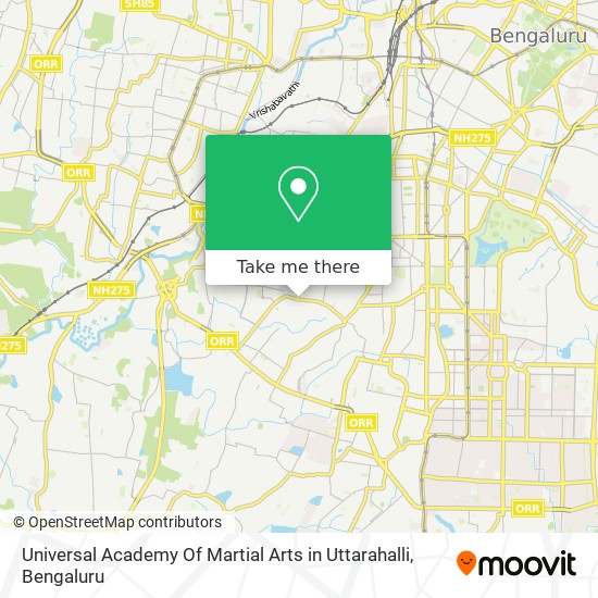 Universal Academy Of Martial Arts in Uttarahalli map