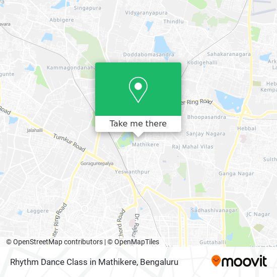 Rhythm Dance Class in Mathikere map