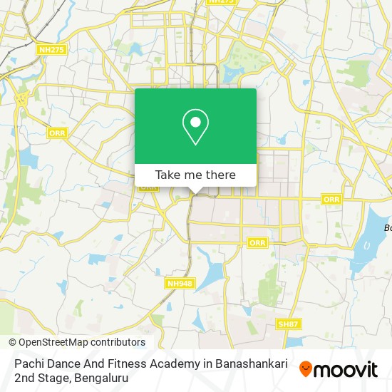 Pachi Dance And Fitness Academy in Banashankari 2nd Stage map