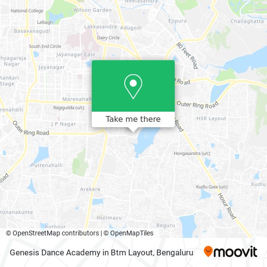 Genesis Dance Academy in Btm Layout map