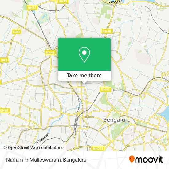 Nadam in Malleswaram map