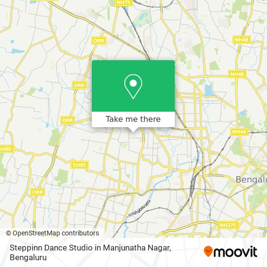 Steppinn Dance Studio in Manjunatha Nagar map
