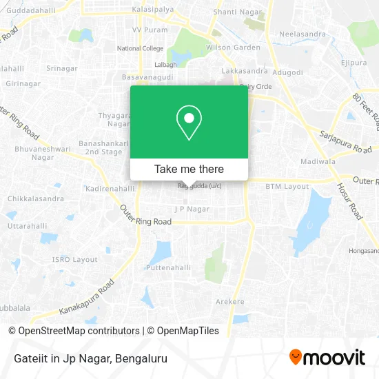 Gateiit in Jp Nagar map