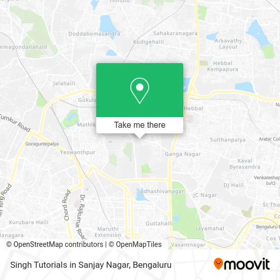 Singh Tutorials in Sanjay Nagar map