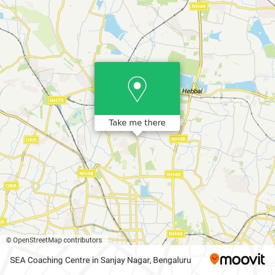 SEA Coaching Centre in Sanjay Nagar map