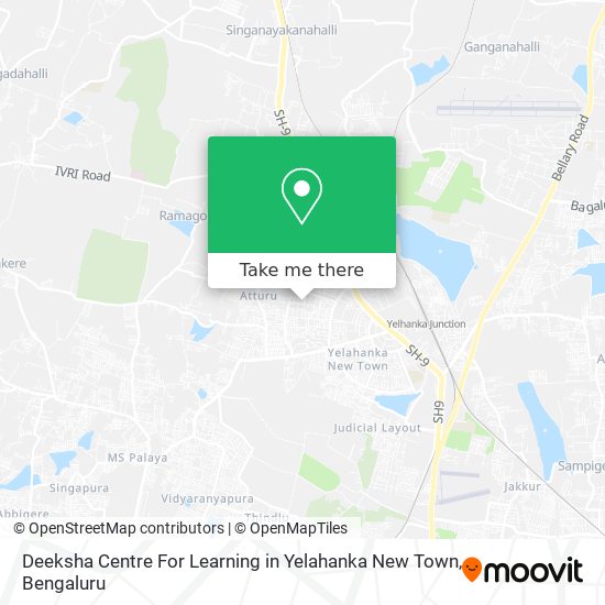 Deeksha Centre For Learning in Yelahanka New Town map