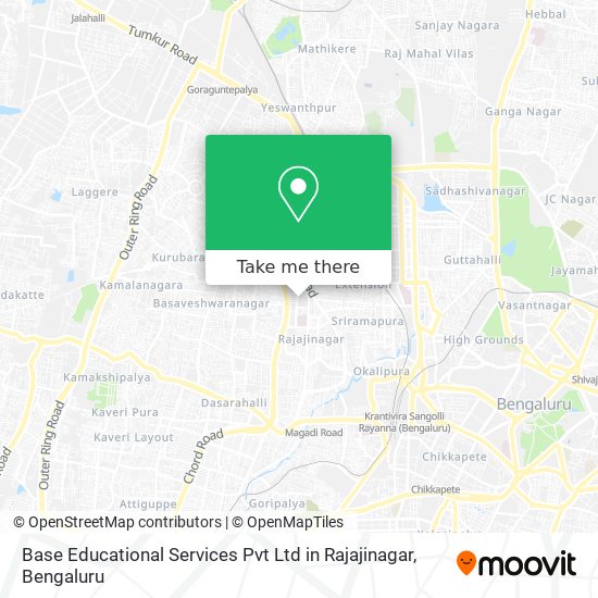 Base Educational Services Pvt Ltd in Rajajinagar map