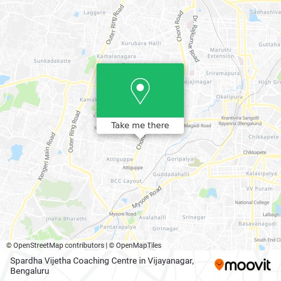 Spardha Vijetha Coaching Centre in Vijayanagar map
