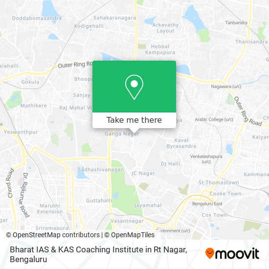Bharat IAS & KAS Coaching Institute in Rt Nagar map