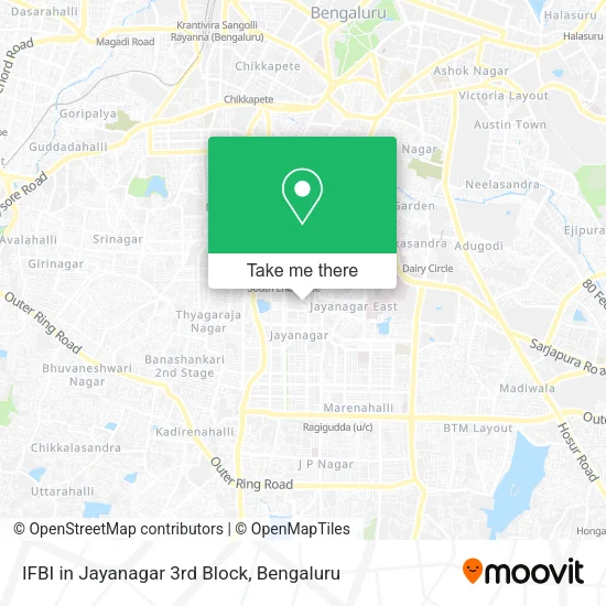 IFBI in Jayanagar 3rd Block map