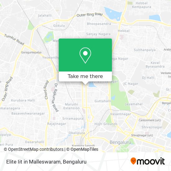 Elite Iit in Malleswaram map