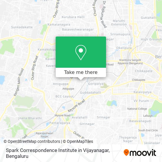 Spark Correspondence Institute in Vijayanagar map