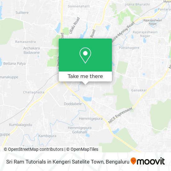Sri Ram Tutorials in Kengeri Satelite Town map