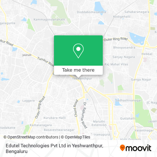 Edutel Technologies Pvt Ltd in Yeshwanthpur map