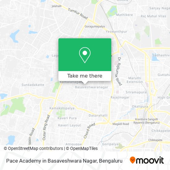 Pace Academy in Basaveshwara Nagar map