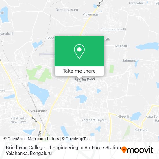 Brindavan College Of Engineering in Air Force Station Yelahanka map