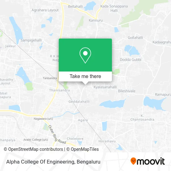 Alpha College Of Engineering map