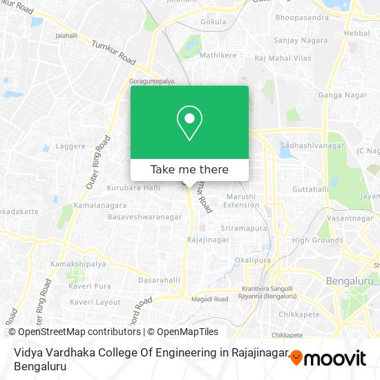 Vidya Vardhaka College Of Engineering in Rajajinagar map