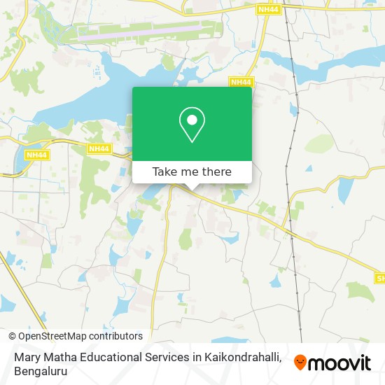 Mary Matha Educational Services in Kaikondrahalli map