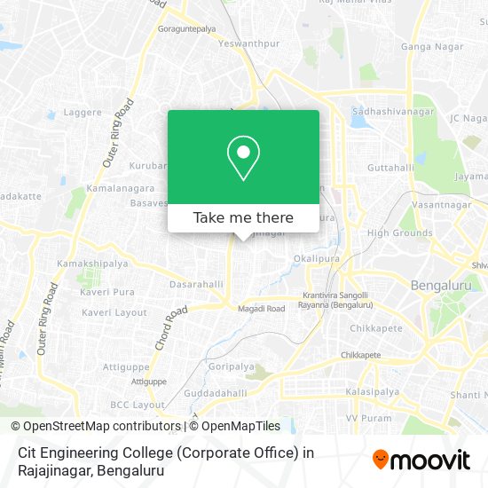 Cit Engineering College (Corporate Office) in Rajajinagar map