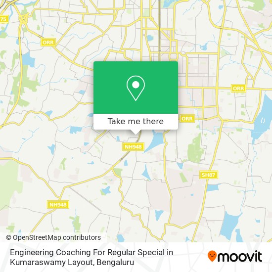 Engineering Coaching For Regular Special in Kumaraswamy Layout map