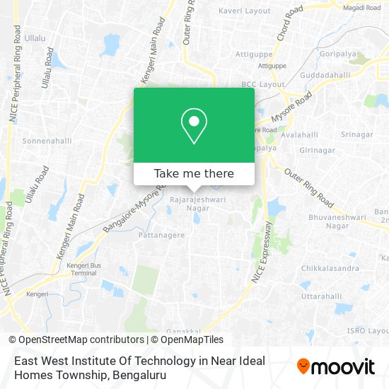 East West Institute Of Technology in Near Ideal Homes Township map