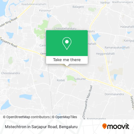 Mstechtron in Sarjapur Road map