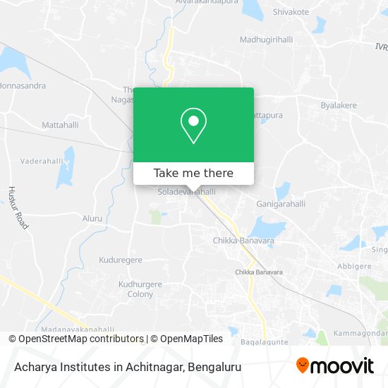 Acharya Institutes in Achitnagar map
