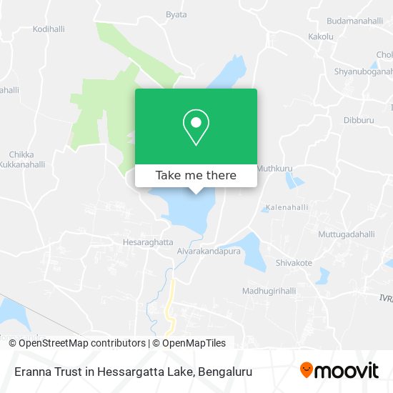 Eranna Trust in Hessargatta Lake map