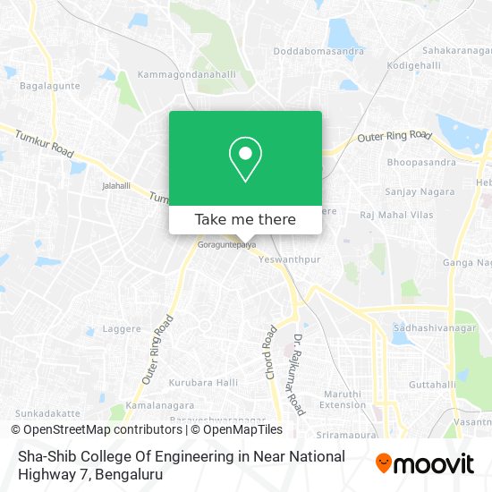 Sha-Shib College Of Engineering in Near National Highway 7 map
