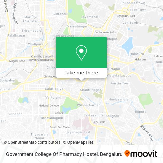 Government College Of Pharmacy Hostel map
