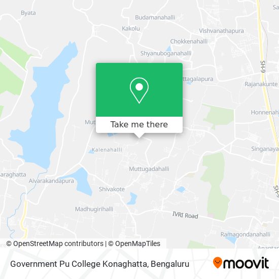 Government Pu College Konaghatta map