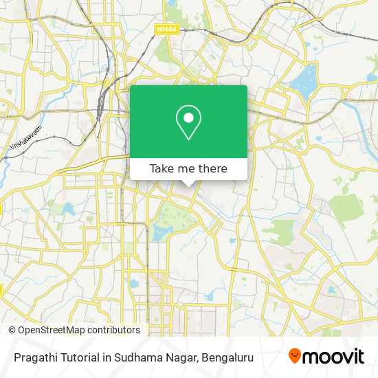 Pragathi Tutorial in Sudhama Nagar map