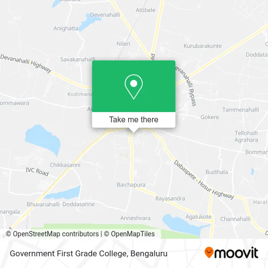 Government First Grade College map