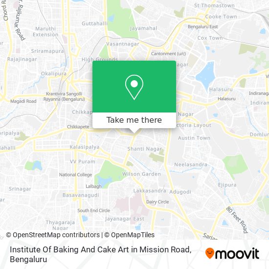 Institute Of Baking And Cake Art in Mission Road map