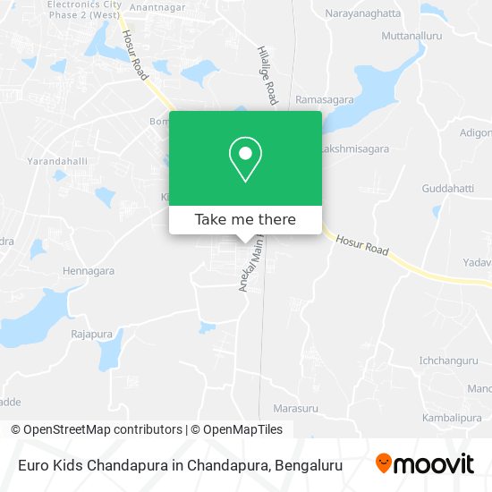 Euro Kids Chandapura in Chandapura map